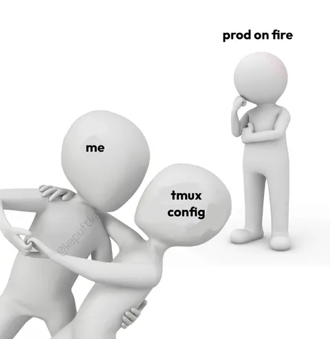 Me Fixing the tmux Config