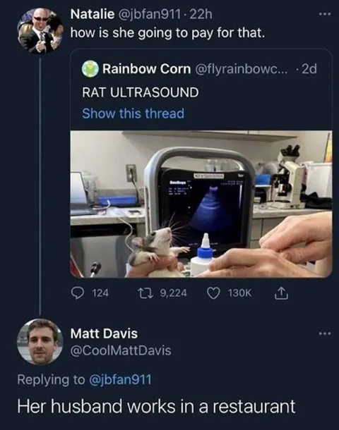 Rat Ultrasound Restaurant Joke