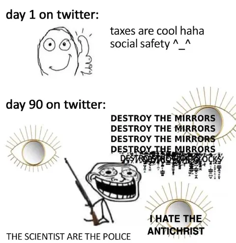 Day 1 vs Day 90 on Twitter