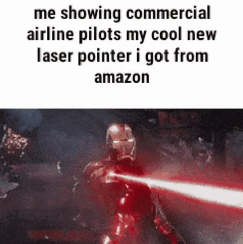 Me Showing Pilots My Laser
