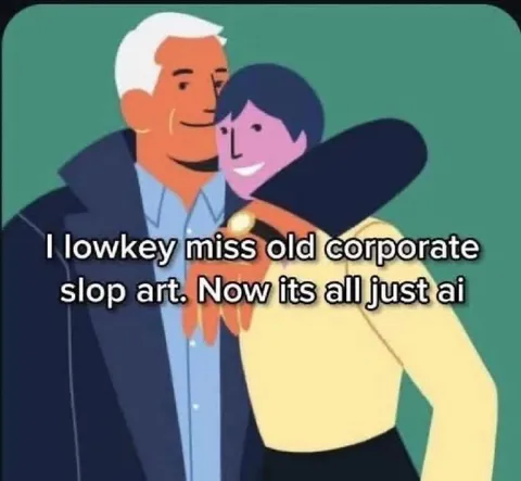 Missing Old Corporate Slop Art