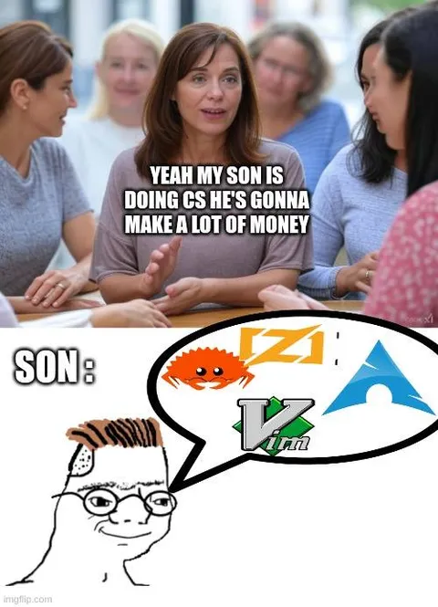 Son Doing Computer Science