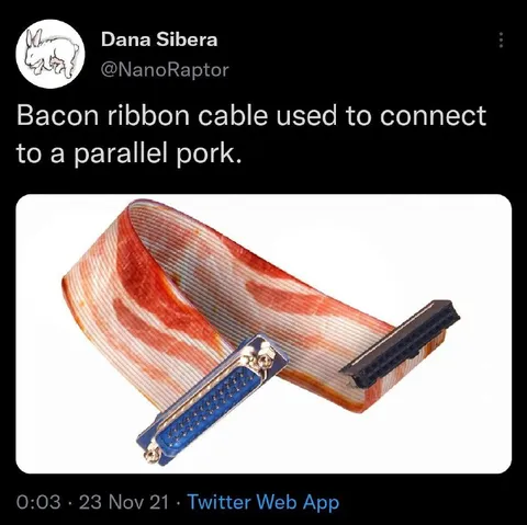 Bacon Ribbon Cable