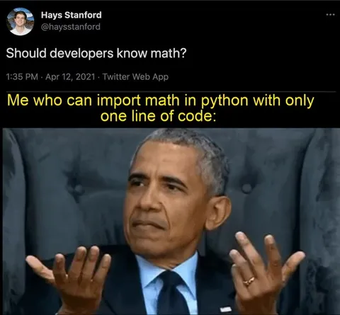 Obama Explains Python Math Import