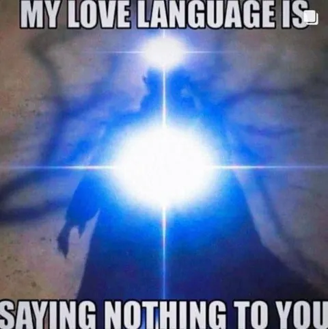 My Love Language Is Saying Nothing