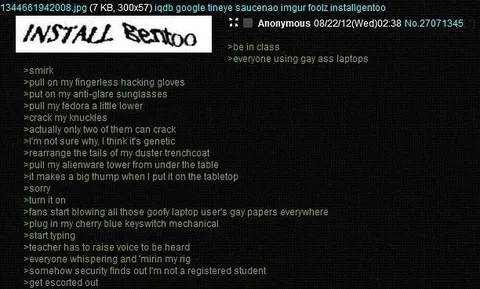 Install Gentoo Greentext