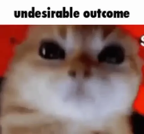 Undesirable Outcome Cat