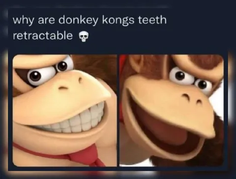Donkey Kong Retractable Teeth