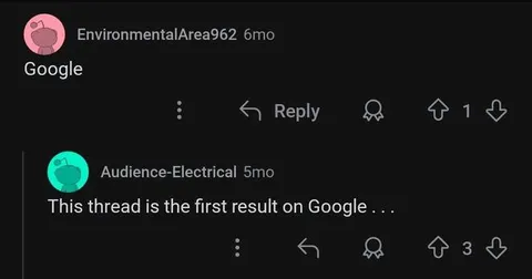First Google Result Thread