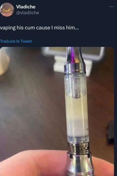 Vaping His Cum Because I Miss Him