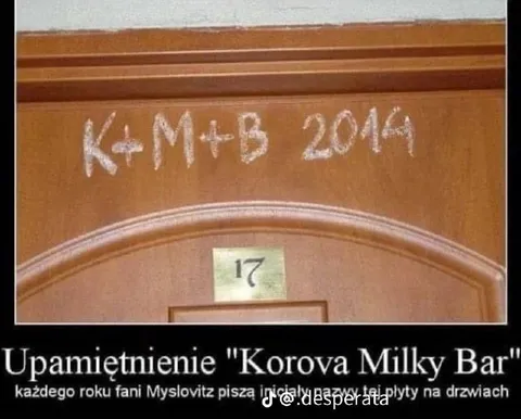 Upamiętnienie Korova Milky Bar