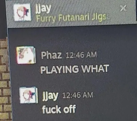 Playing What? Fuck Off