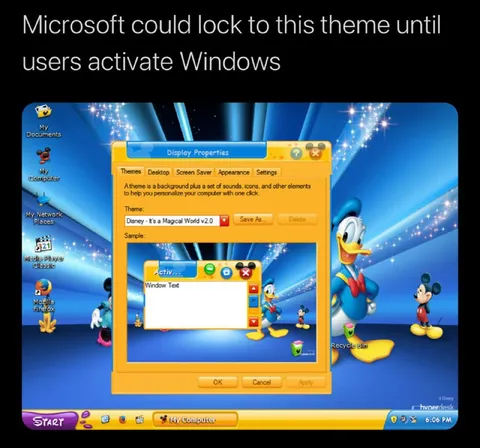 Microsoft Locks Magical Windows Theme