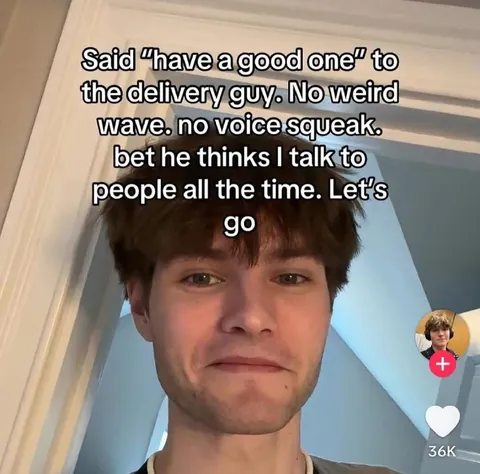Awkwardly Talking to the Delivery Guy