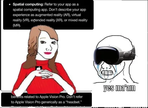 Apple Vision Pro Yes Ma'am