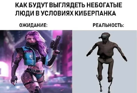 Киберпанк: ожидание и реальность