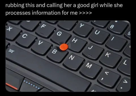 Rubbing the TrackPoint Like a Good Girl