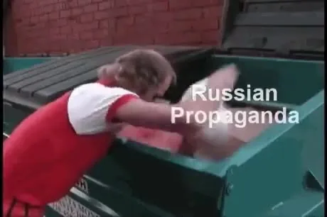 Russian Propaganda Into the Dumpster