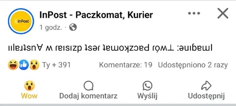 Upside-down paczkomat update