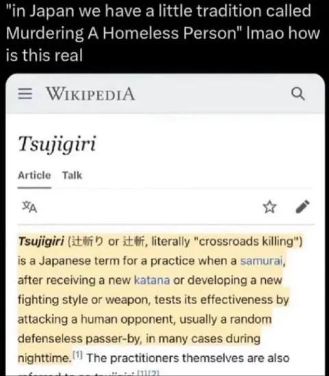 Japanese Tradition of Crossroads Killing