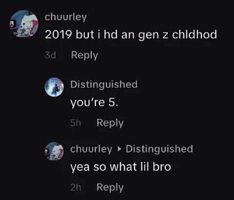 2019 Gen Z Childhood Argument
