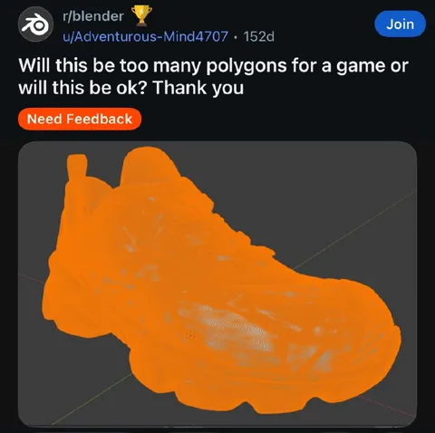 Too Many Polygons for a Game