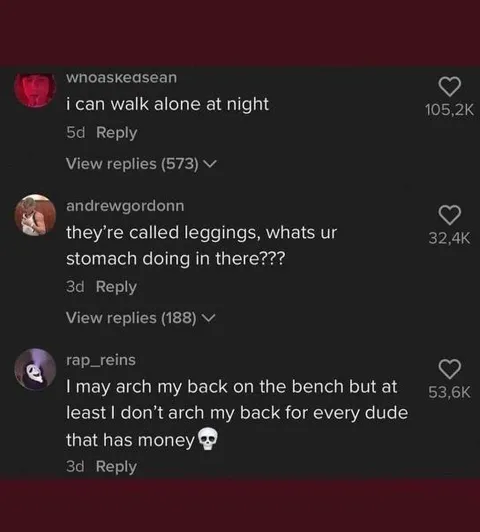 Leggings Comment Section Roast