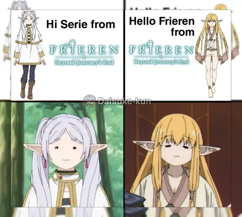 Frieren and Serie Greeting Meme