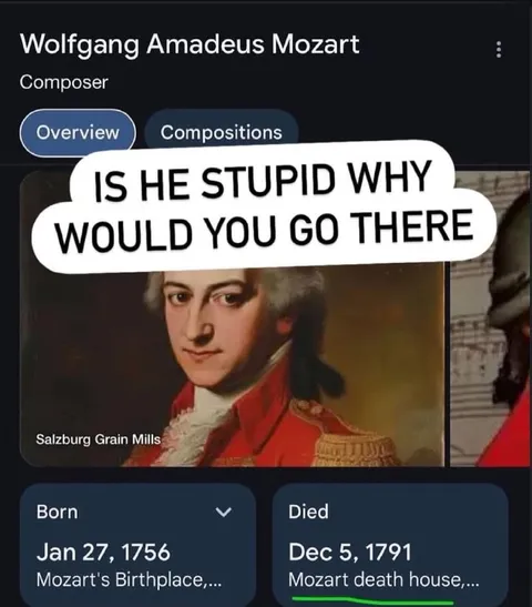 Mozart Death House Regret