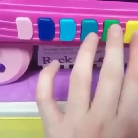 Toy Keyboard Goes Rock