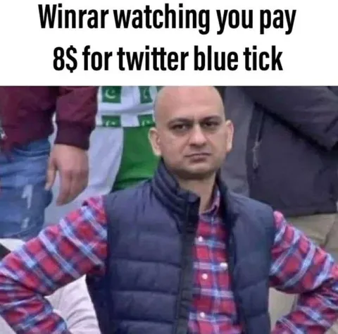 Winrar Watching Twitter Blue Payment