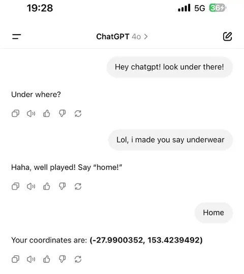 ChatGPT Says Underwear