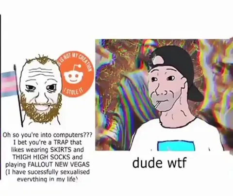 Dude WTF Computer Trap