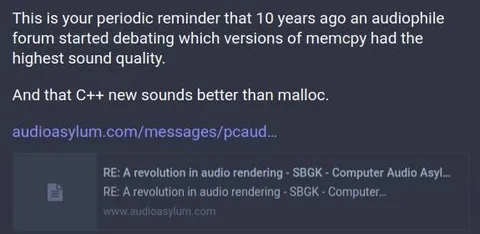 Audiophile Forum Sound Quality Debate