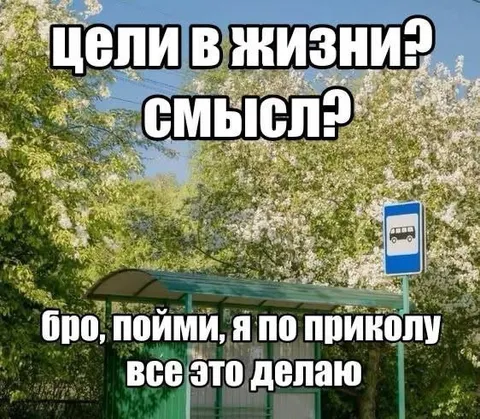 Цели в жизни? Смысл?