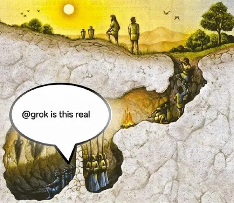 Grok Questions Reality in the Cave