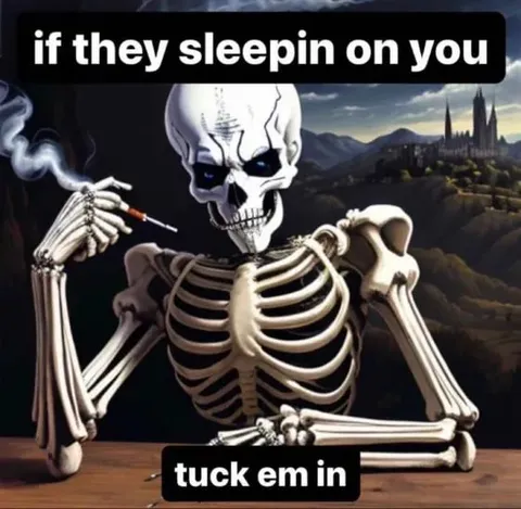 Skeleton Tucks You In