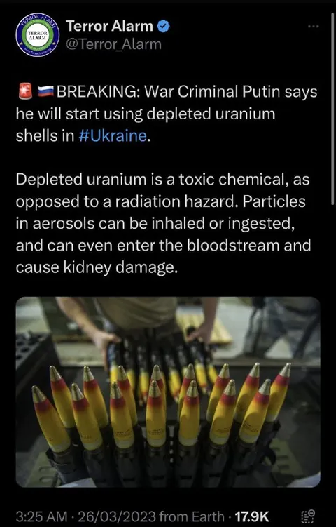 Depleted Uranium Double Standard