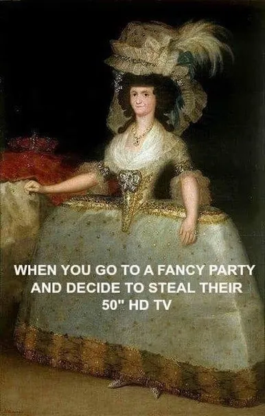 Fancy Party HD TV Theft
