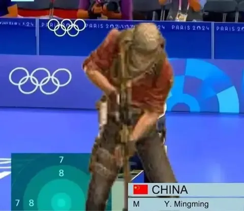 Olympic Athlete Struggles With Equipment
