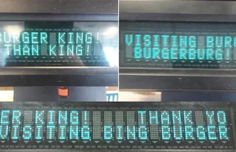 Burger King Thanking Visitors