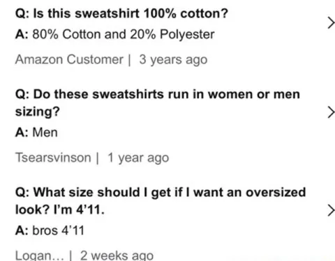 Oversized Sweatshirt Height Confusion