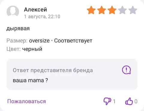 Дырявая одежда и ответ бренда