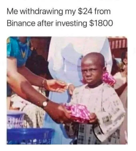 Withdrawing $24 from Binance