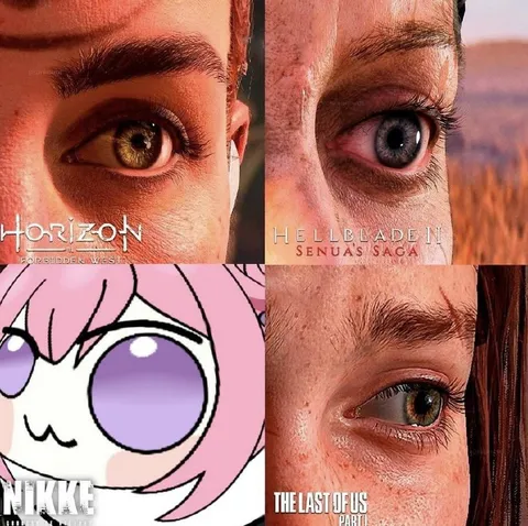 Video Game Eyes Comparison