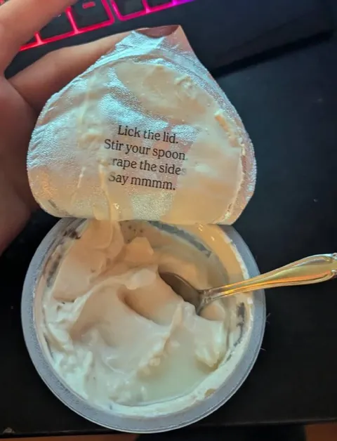 Lick the Yogurt Lid