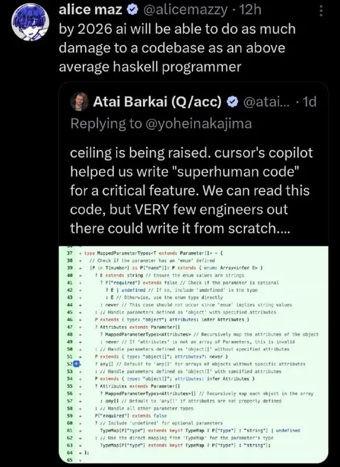 AI as destructive as Haskell programmer