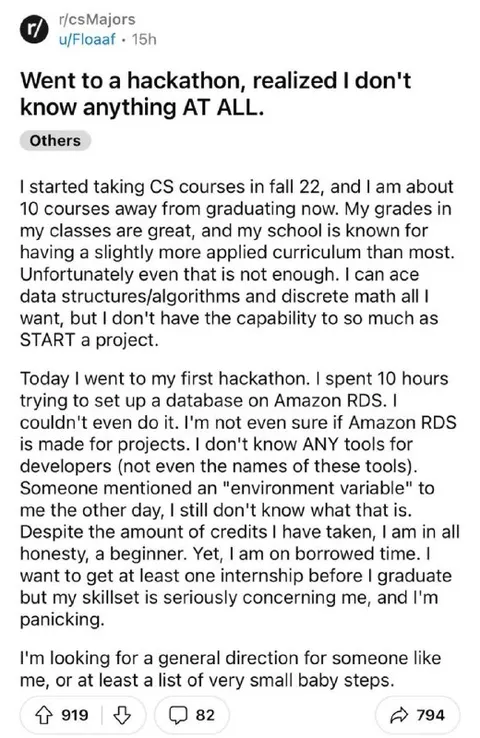 Hackathon Beginner Panic