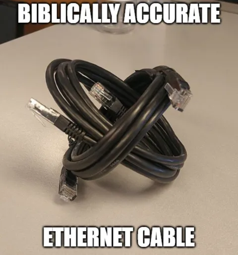 Biblically Accurate Ethernet Cable