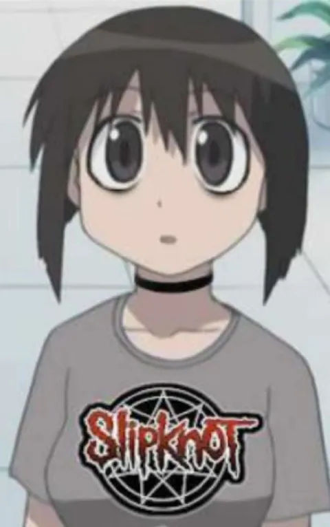 Anime Girl in Slipknot Shirt